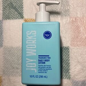Blue and White Moisturizing Skincare Lotion